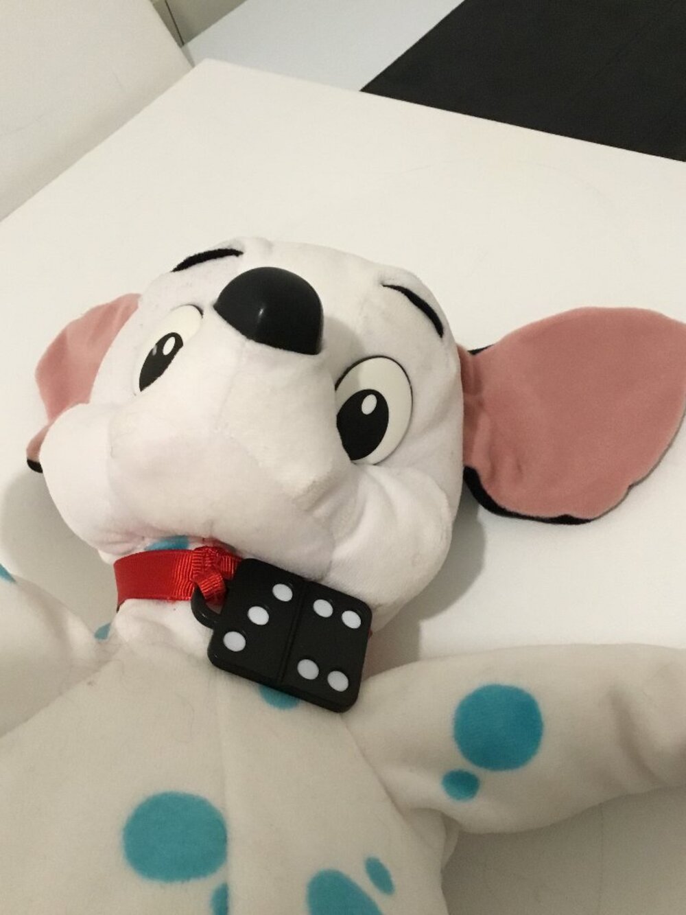 102 Dalmations Domino plush, w/blue spots, 17 " - Rare, Vintage plush - Picture 2 of 7